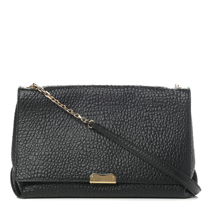 Burberry Signature Grain Large Mildenhall Shoulder Bag Black 1 of 12