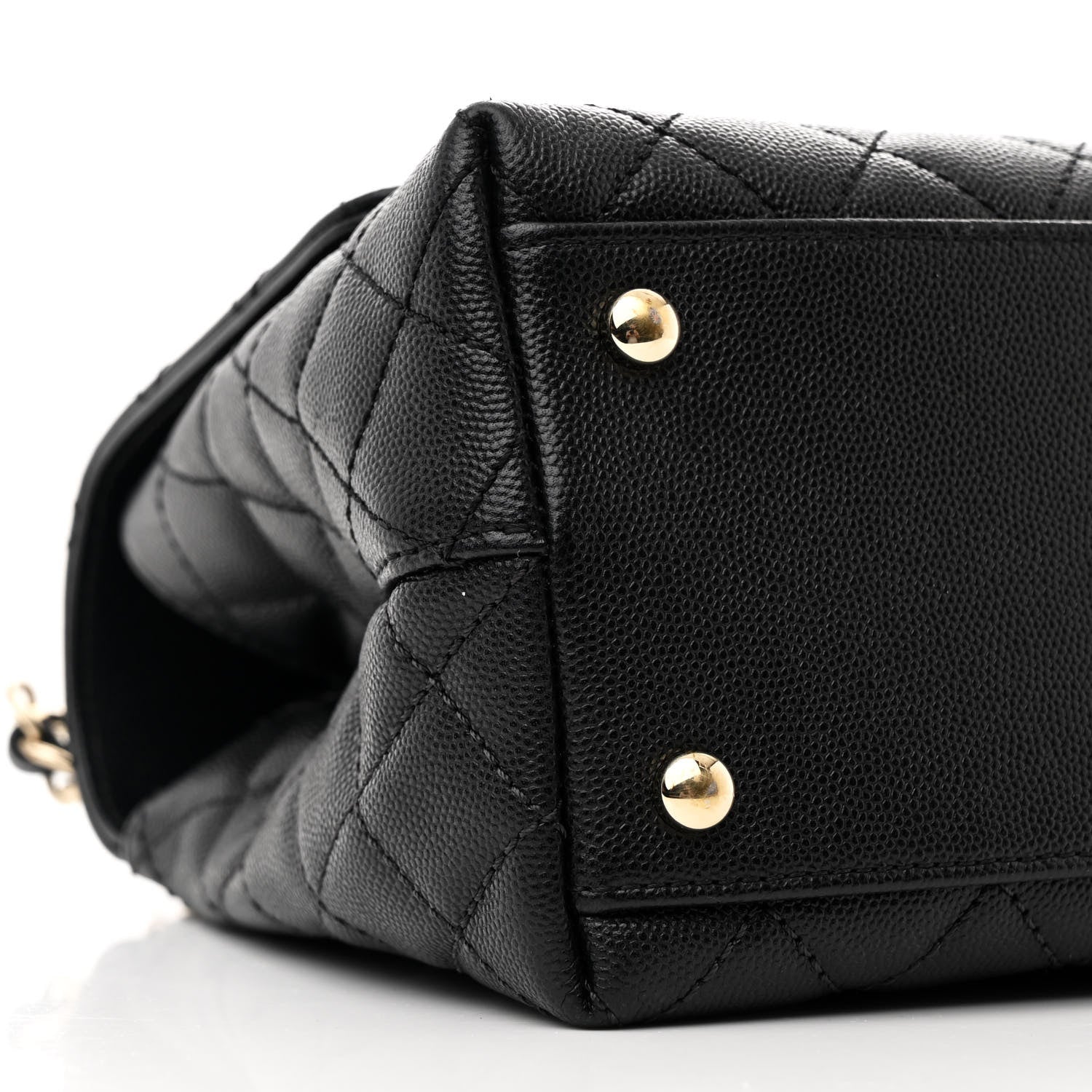 Chanel Caviar Quilted Small Coco Handle Flap Black 10 of 13