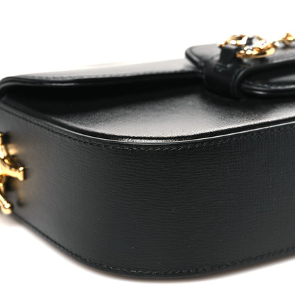 Gucci Azalea Calfskin Crystal Small Horsebit 1955 Bag Black 9 of 10