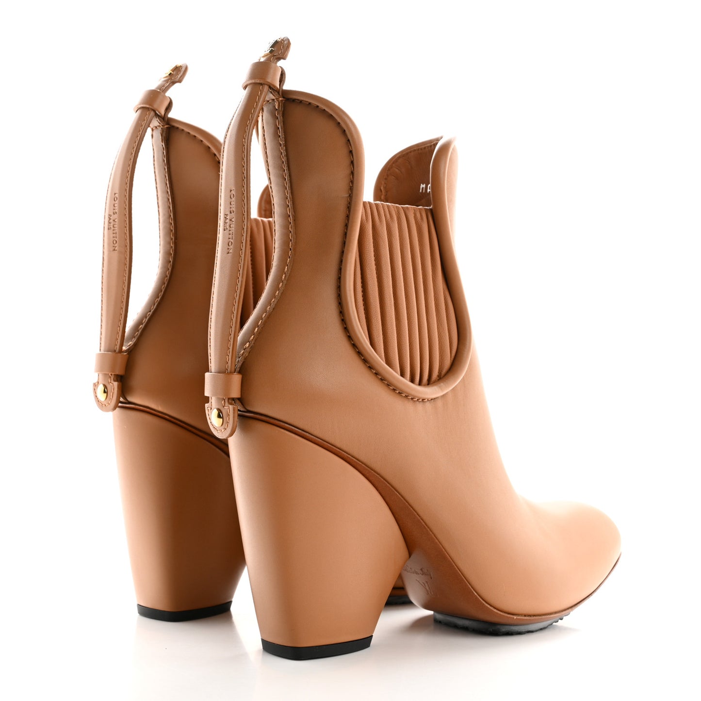 Calfskin Legacy Ankle Boot 39 Camel Brown