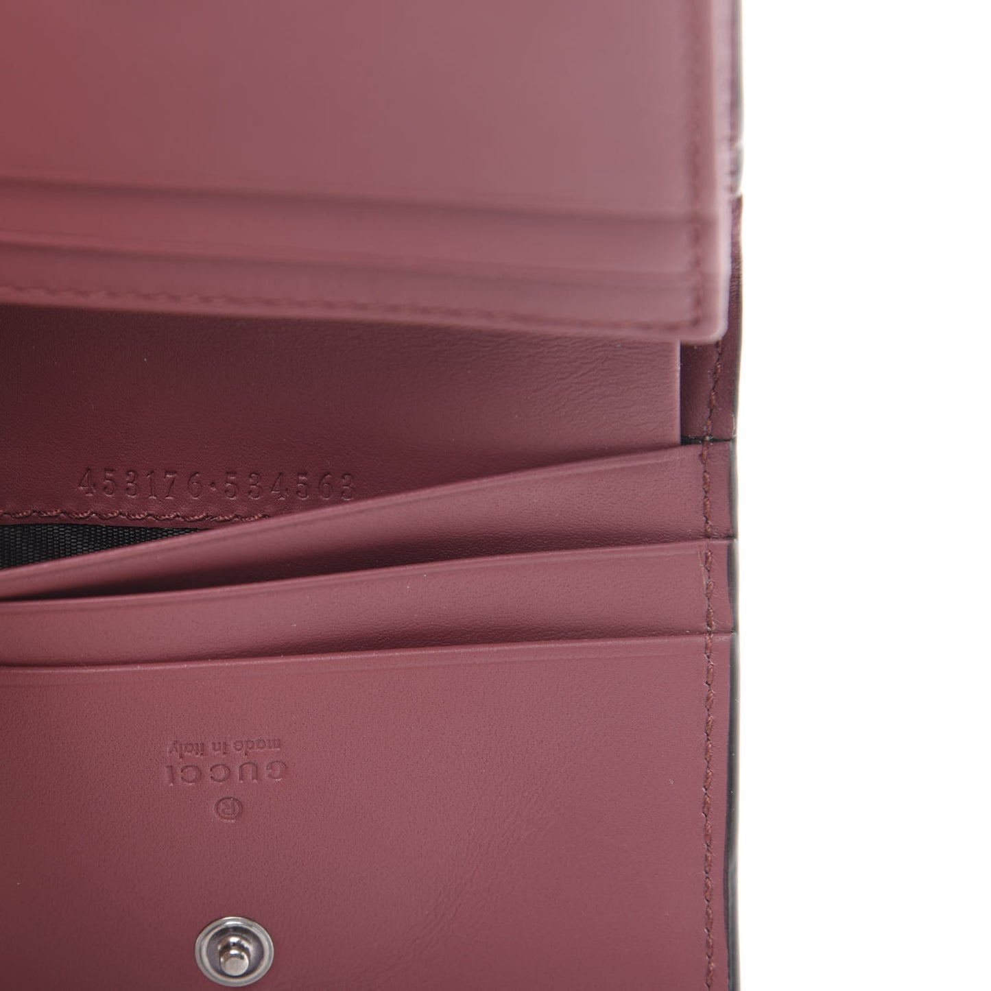 GG Supreme Monogram Blooms Card Case Wallet Beige Multicolor Dry Rose