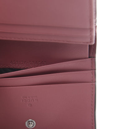 Gucci GG Supreme Monogram Blooms Card Case Wallet Beige Multicolor Dry Rose 9 of 10