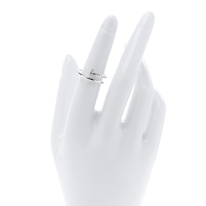 Cartier 18K White Gold Diamond Small Juste Un Clou Ring 52 6 2 of 5