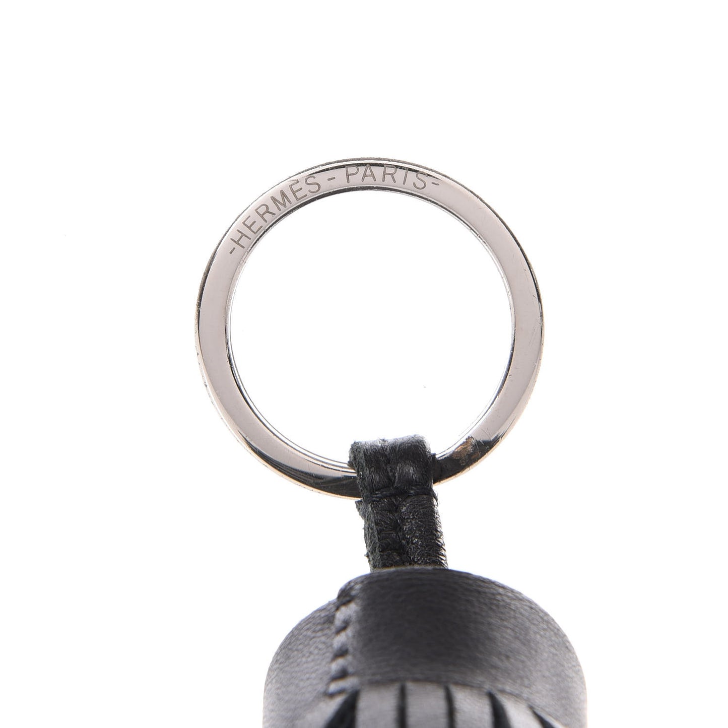 Lambskin Carmen Tassel Key Holder Black