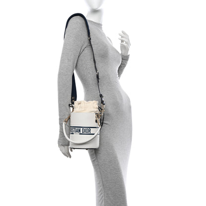 Christian Dior Calfskin Small Dior Vibe Bucket White Multicolor 2 of 10