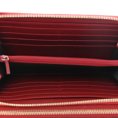 Gucci Guccissima Signature Travel Document Case Hibiscus Red 5 of 8