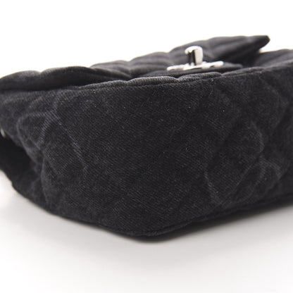 Chanel Denim CC Quilted Mini Square Flap Black 9 of 11