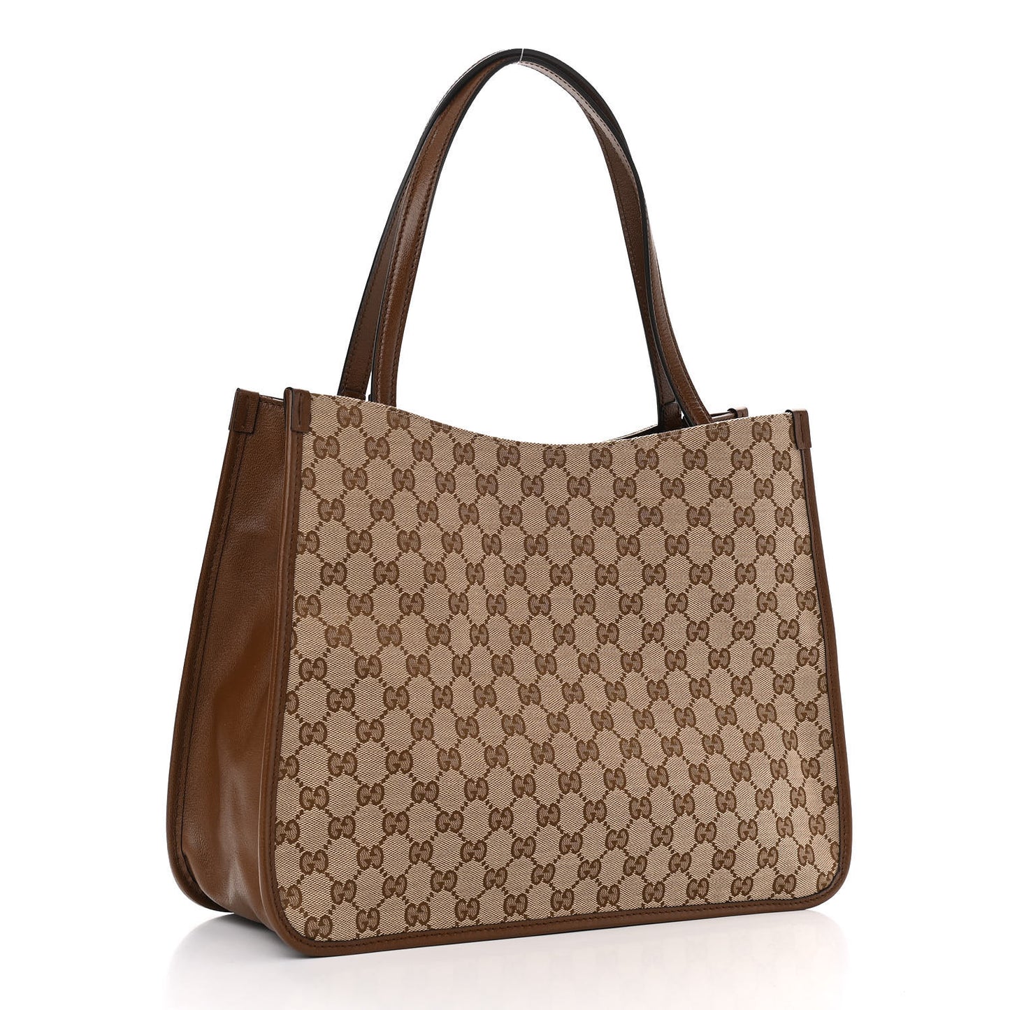 Monogram Horsebit 1955 Tote Bag Beige Brown Sugar