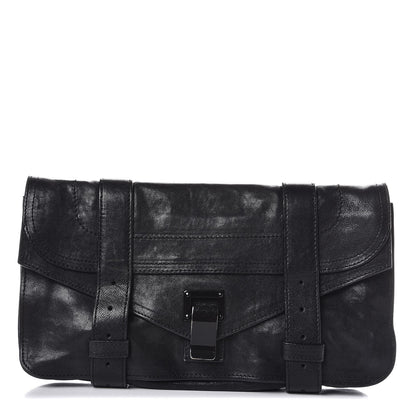 Proenza Schouler Lambskin PS1 Pochette Clutch Black 1 of 7
