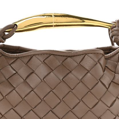 Bottega Veneta Nappa Intrecciato Mini Sardine Bag Taupe Grey 7 of 9