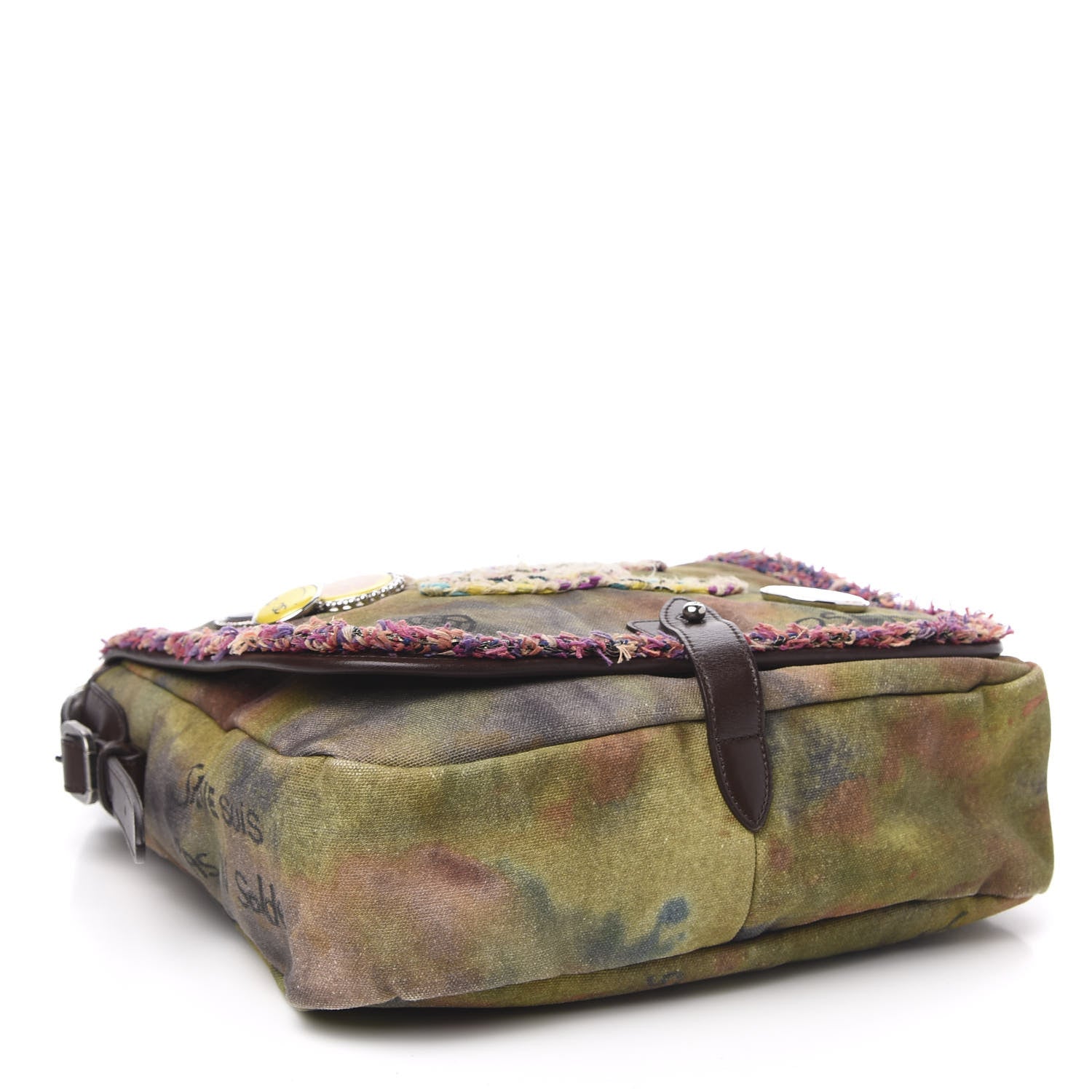 Chanel Washed Toile Graffiti On The Pavements Messenger Khaki Multicolor 4 of 10