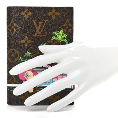 Louis Vuitton Monogram 2021 Christmas Animation Hollywood Passport Cover Fuchsia 2 of 6