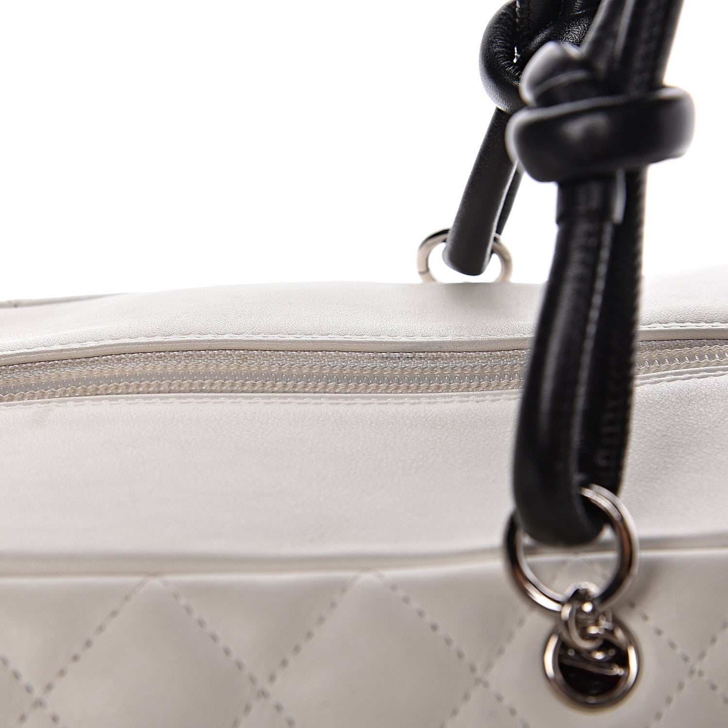 Chanel Calfskin Quilted Large Cambon Multipocket Reporter White 10 of 20