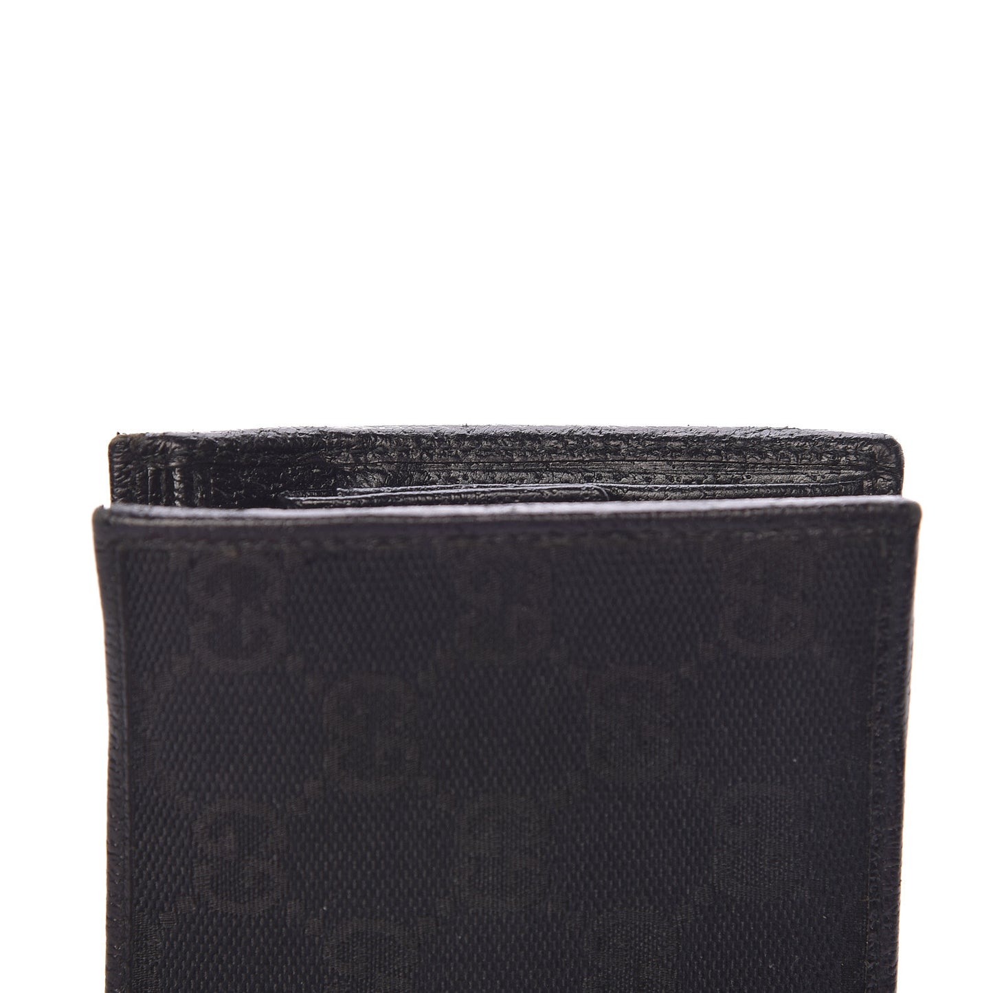 Monogram Web Band Bi-Fold Wallet Black