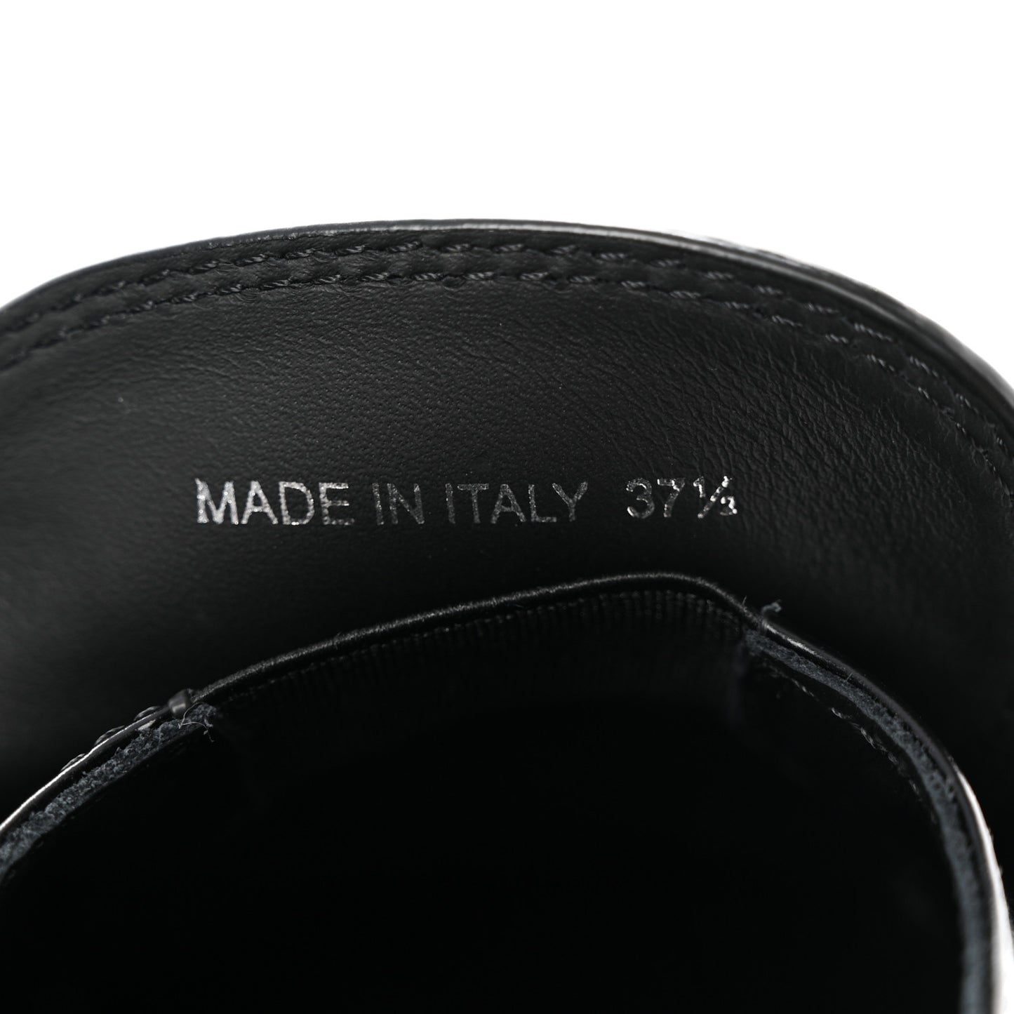 Spazzolato Metal Triangle Logo 50mm Loafers 37.5 Black