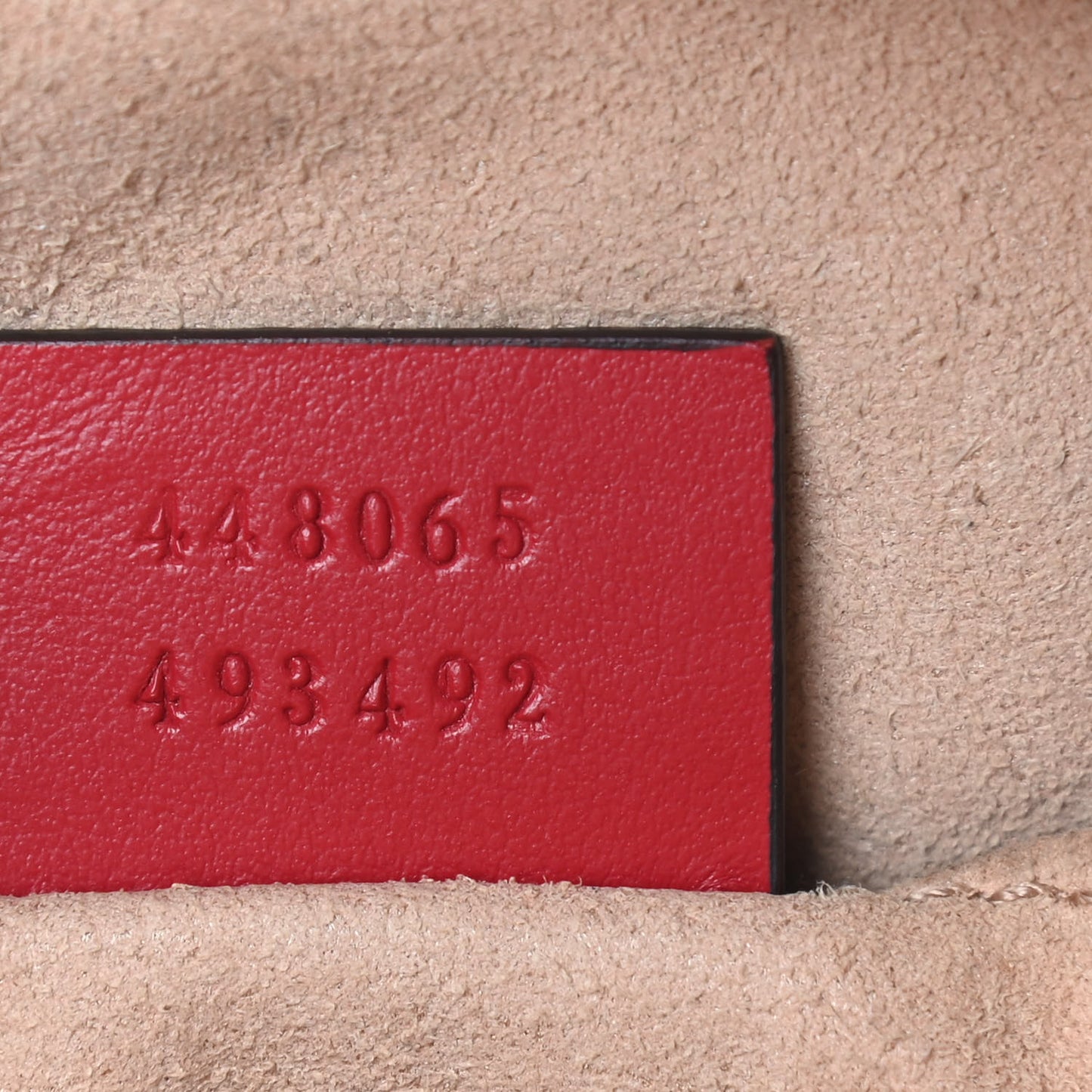 Calfskin Matelasse Mini GG Marmont Chain Shoulder Bag Hibiscus Red