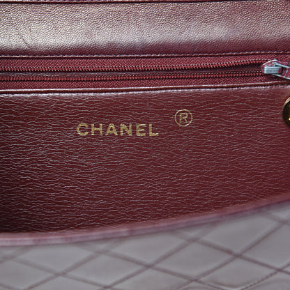 Chanel Lambskin Quilted Small Single Flap Bordeaux 6 of 13