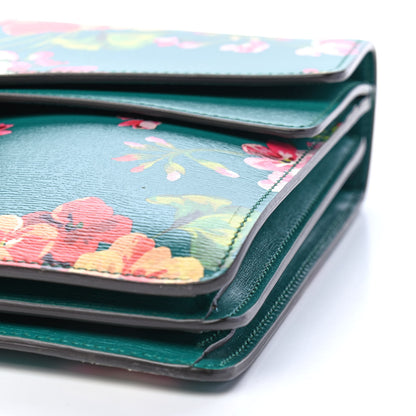 Gucci Calfskin Blooms Print Medium Dionysus Shoulder Bag Bright Emerald Multicolor 8 of 8