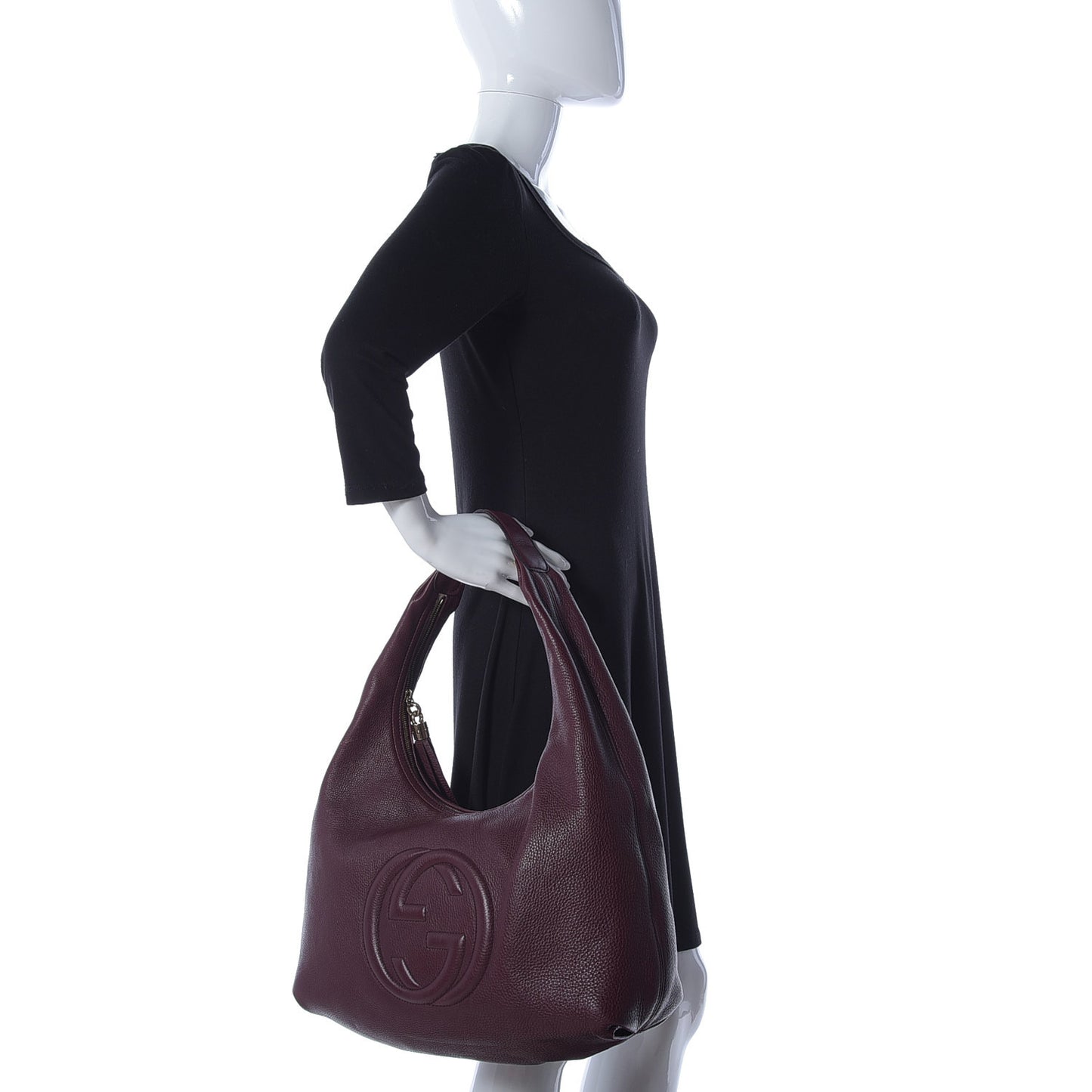 Cellarius Calfskin Large Soho Hobo Scarlatto