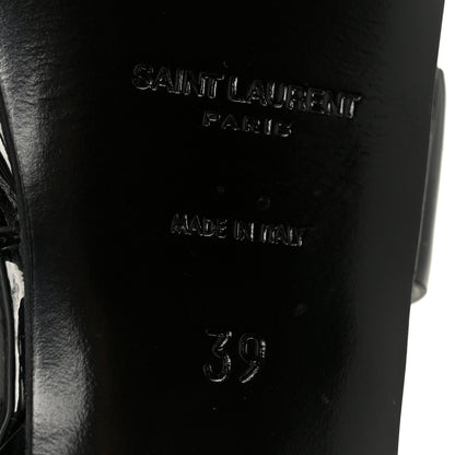 Saint Laurent Patent Tribute 75 Platform Sandals 39 Black 15 of 24