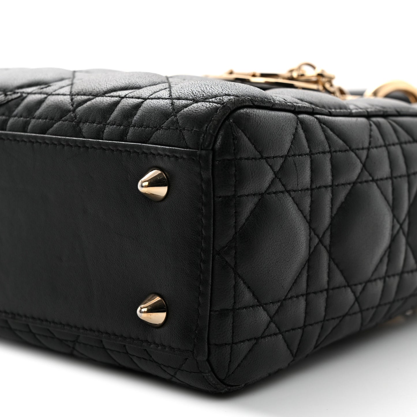 Lambskin Cannage Small My ABCDior Lady Dior Black