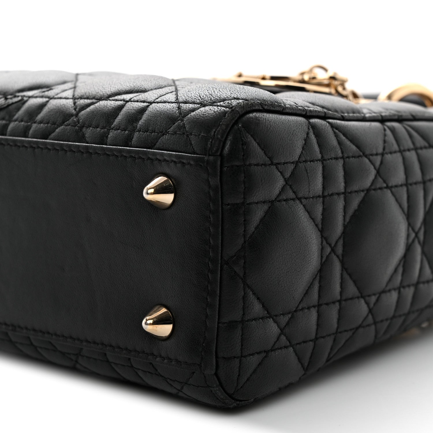 Christian Dior Lambskin Cannage Small My ABCDior Lady Dior Black 9 of 11