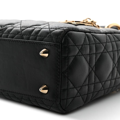 Christian Dior Lambskin Cannage Small My ABCDior Lady Dior Black 9 of 11