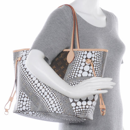 Louis Vuitton Monogram Kusama Waves Neverfull MM White 2 of 7