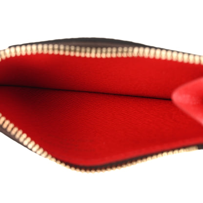 Louis Vuitton Monogram Zipped Romy Card Holder Red 5 of 7