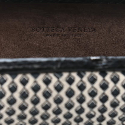Bottega Veneta Nappa Ayers Printed Intrecciato Knot Clutch Black 6 of 6