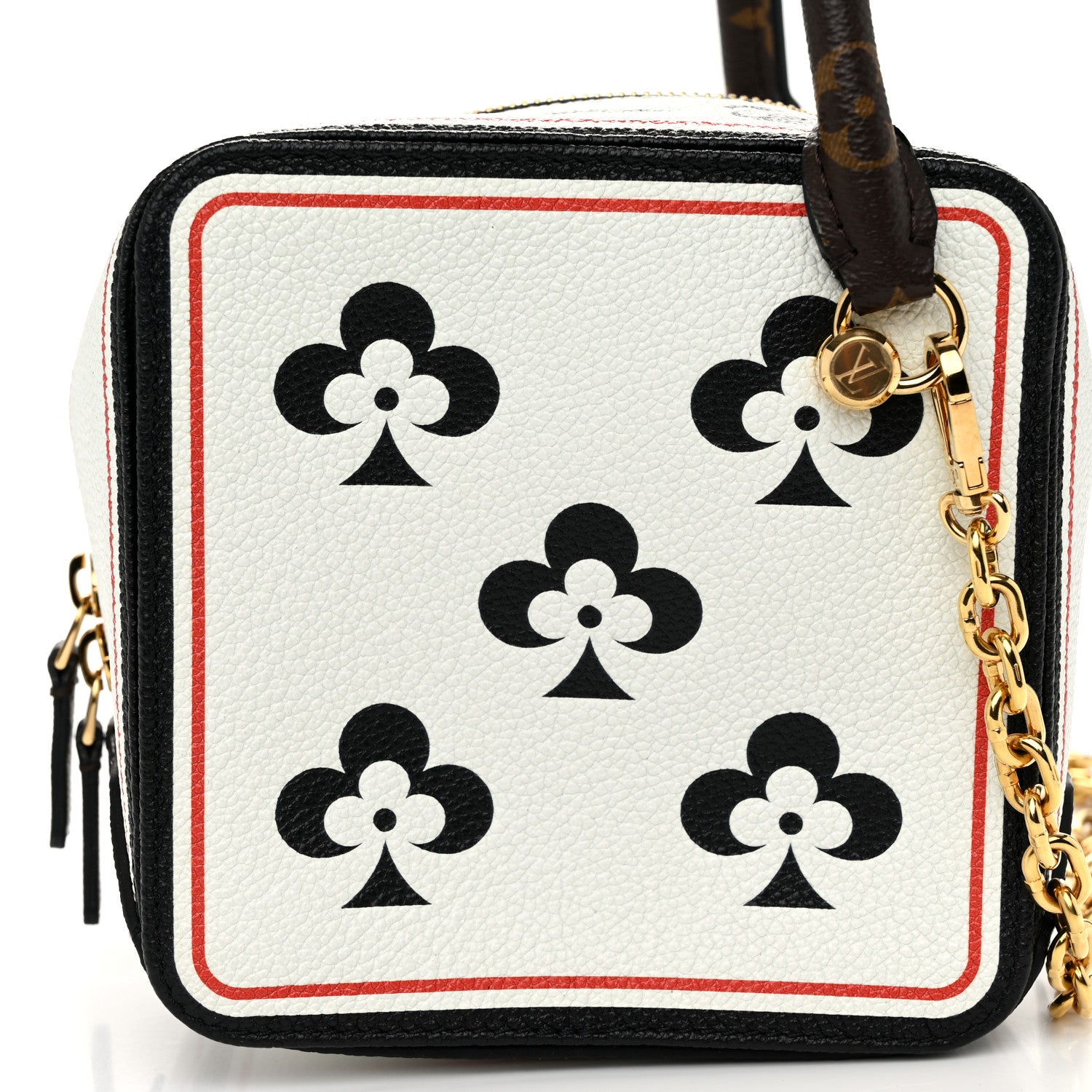 Louis Vuitton Taurillon Game On Square Dice Bag White 8 of 10