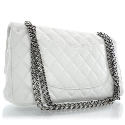 Chanel Caviar 2.55 Reissue 225 Flap White 3 of 10