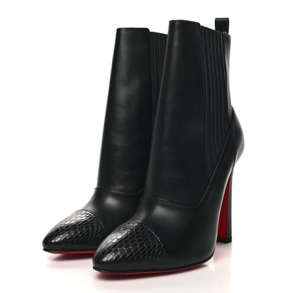 Christian Louboutin Calfskin Shine Me In The 90s 85 Ankle Boots 37 Black 3 of 7