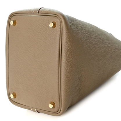 Hermes Taurillon Clemence Picotin Lock 18 PM Etoupe 9 of 9