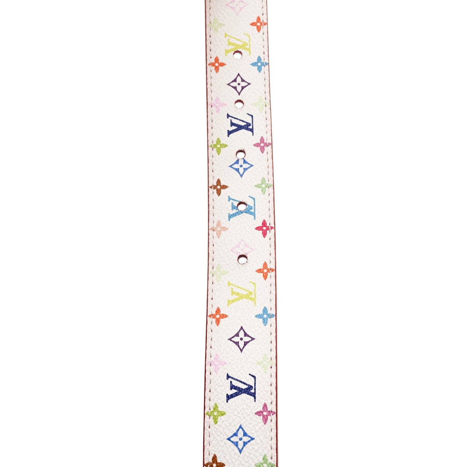 Louis Vuitton Monogram Multicolor Ceinture Belt 75 30 White 4 of 5
