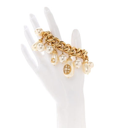 Chanel Pearl CC Chain Bracelet Gold 2 of 5