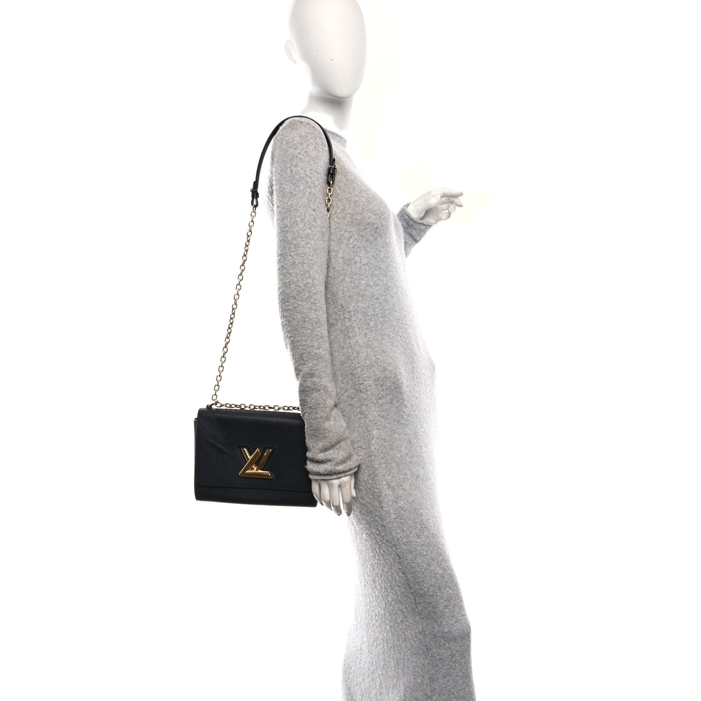 Epi Twist Shoulder Bag MM Black