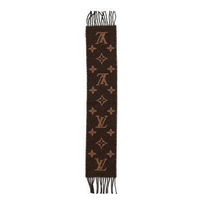 Louis Vuitton Cashmere Monogram Mini Reykjavik Scarf Brown 2 of 4