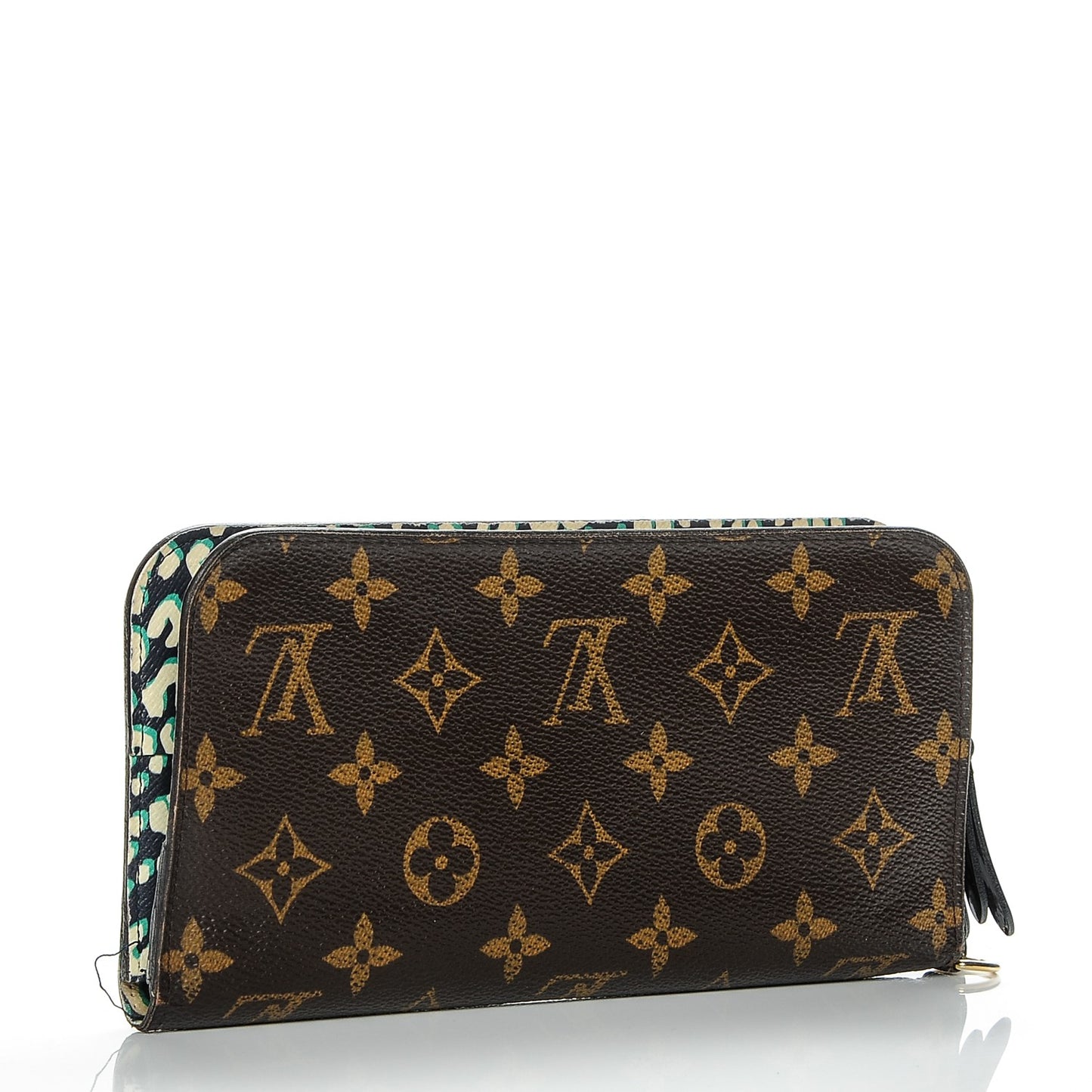 Monogram Leopard Insolite Wallet Blue Infini