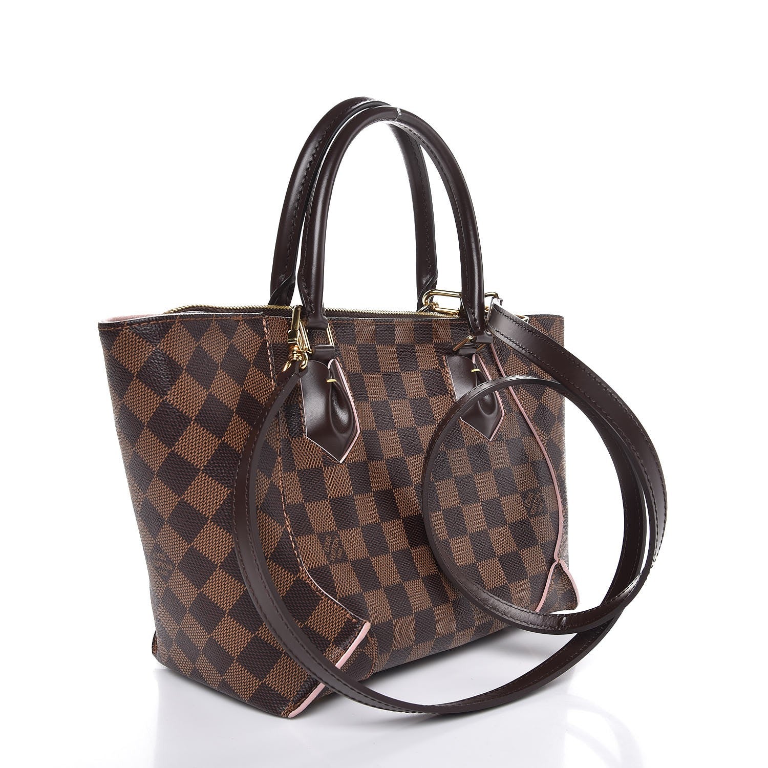 Louis Vuitton Damier Ebene Caissa Tote PM Rose Ballerine 4 of 8