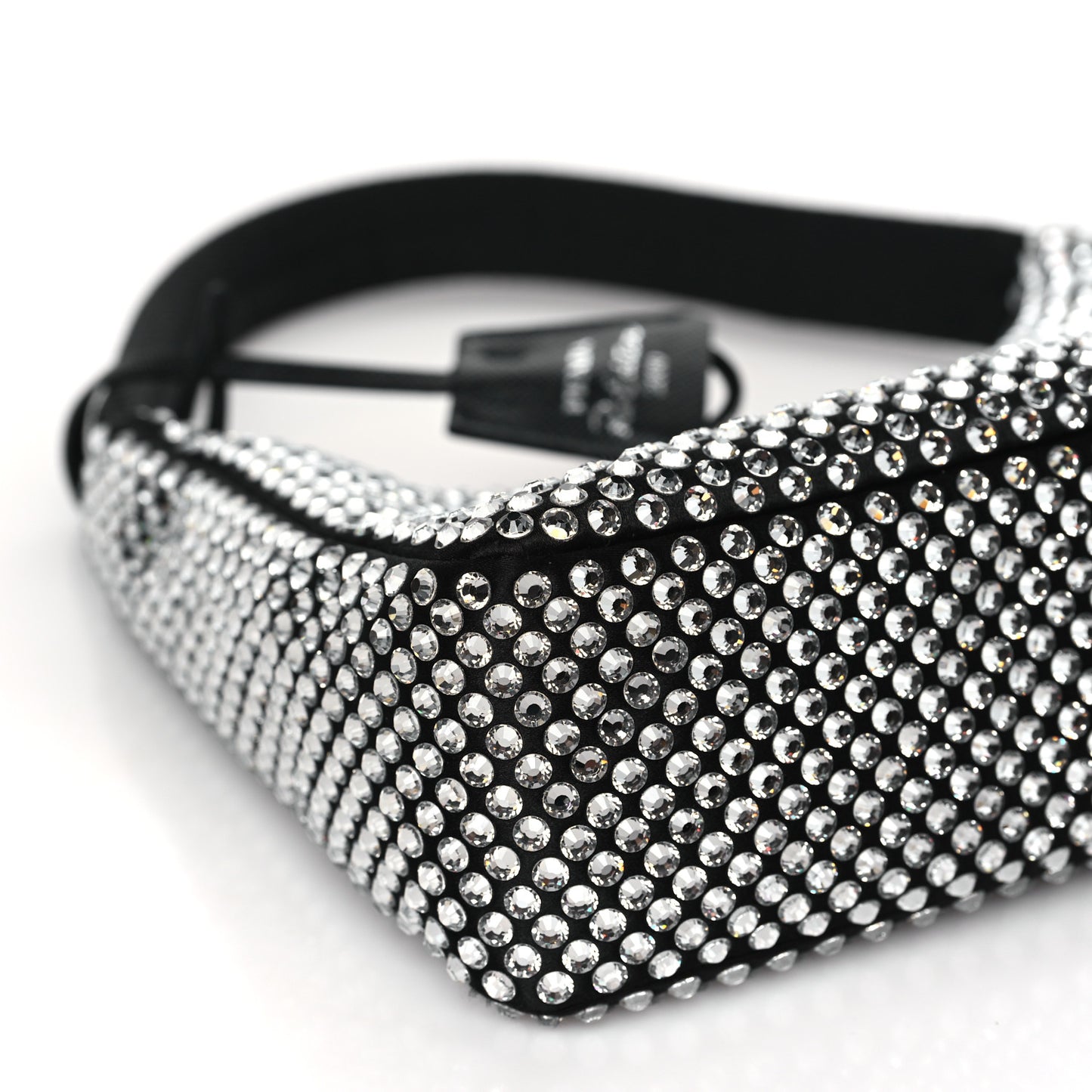 Satin Crystal Mini Re-Edition 2000 Bag Cristal