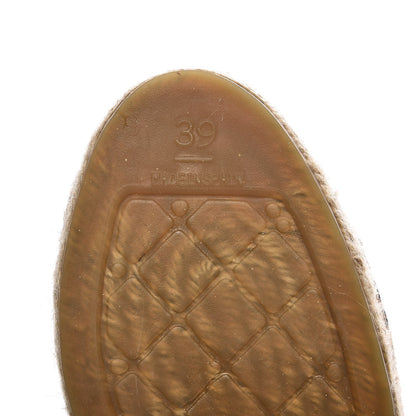 Chanel Lambskin CC Espadrilles 39 Navy Black 7 of 8