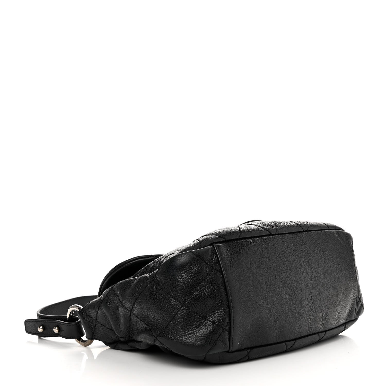 Chanel Glazed Calfskin Stitched On The Road Flap Black 4 of 12