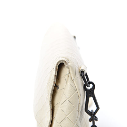 Bottega Veneta Nappa Intrecciato Mini Chain Messenger Bianca 13 of 13
