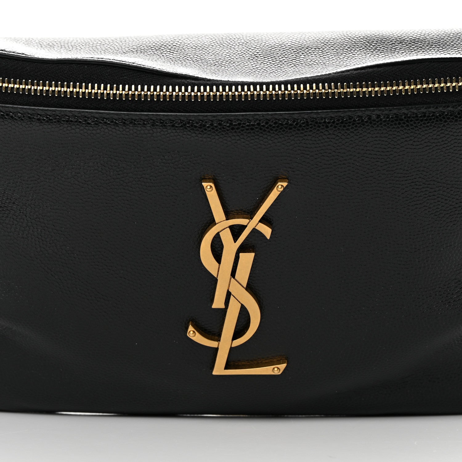Saint Laurent Grain De Poudre Monogram Belt Bag Black 8 of 12