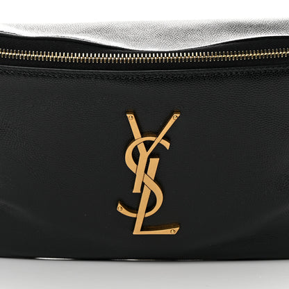 Saint Laurent Grain De Poudre Monogram Belt Bag Black 8 of 12