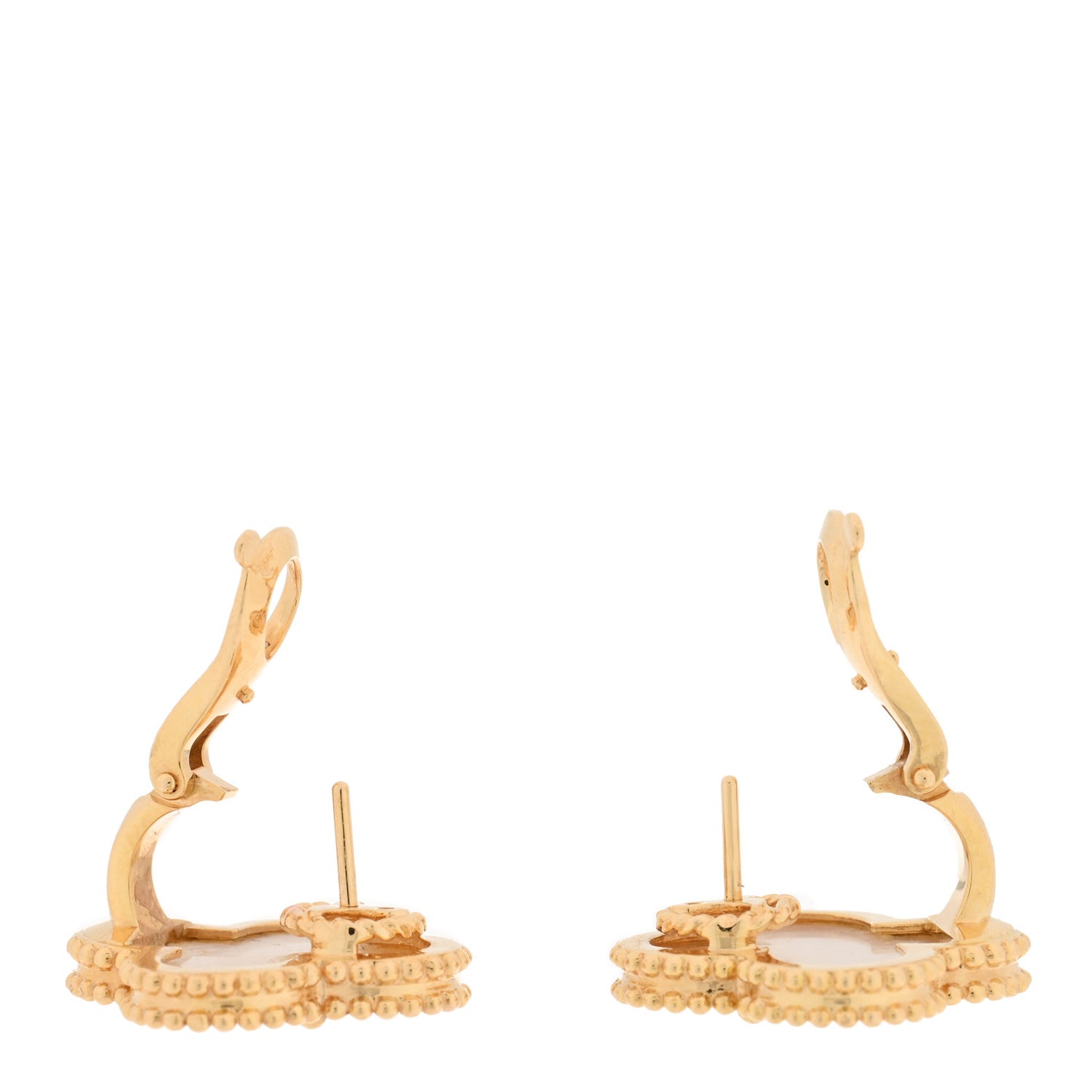 18K Yellow Gold Mother of Pearl Magic Alhambra Earrings