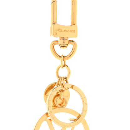 Louis Vuitton LV Circle Bag Charm Key Holder Gold 4 of 5