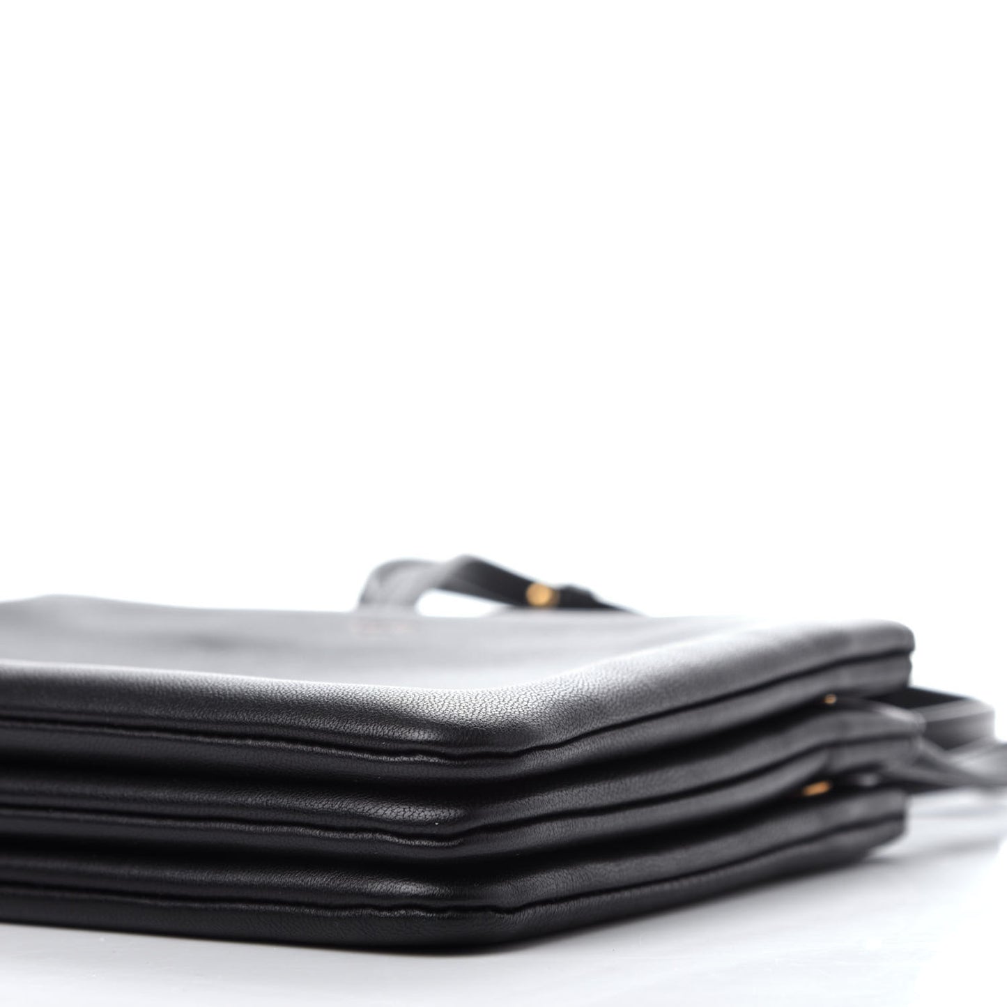 Lambskin Small Trio Crossbody Bag Black