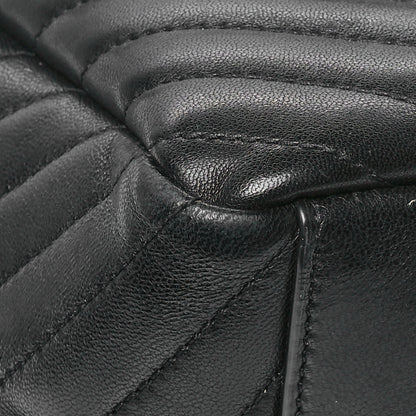Saint Laurent Lambskin Matelasse Monogram Joe Backpack Black 8 of 11